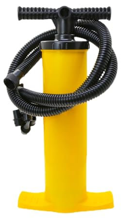 Pompa manuale a due vie – Multiuso – Pompa manuale ad alta pressione – Pompa ad aria portatile 4L – Pompa a mano resistente al trasporto con più ugelli per zattera, letti gonfiabili, inflazione rapida