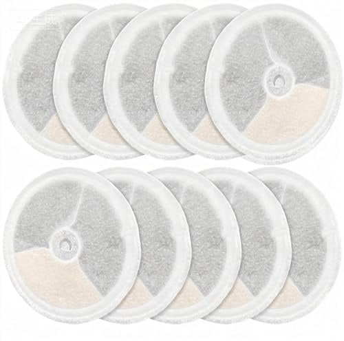 10 Pack Cat Water Fountain Replacement Filters for Eversweet Solo, Solo SE, 2S, 3 & 3 Pro – Eco Glue-Free Design, 4-Layer Filtration with Activated Carbon, Ion Exchange Resin & Mineral Stones