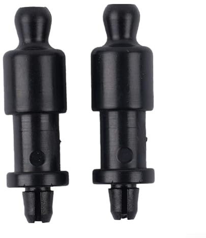 Qualoramall Hutablage-Clips, schwarz, Kunststoff, 4,5 x 1,2 cm, OEM 4M51A466K45AC 1317839, kompatibel mit Focus C-Max 2005–2015, Innenverkleidung, Aufbewahrungsplatte, Schlüsselband, 2 Stück