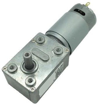 JGY-395 Motore a vite senza fine a bassa velocità 12V Motore con riduttore a vite senza fine 2,5-210 giri/min Motoriduttore autobloccante 1 pz(12V 53rpm)