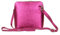 Girly Handbags Womens Metallic Genuine Leather Cross Body Shoulder Bag (Fuchsia)