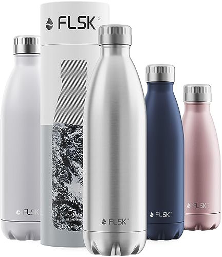 FLSK OLD, alte Trinkflasche, 1000ml, Farbe Stainless