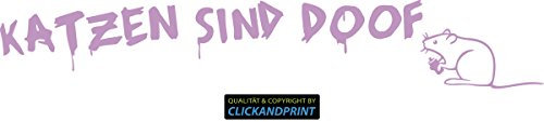 CLICKANDPRINT Aufkleber » Graffiti-Maus, 320x52,4cm, Flieder • Wandtattoo/Wandaufkleber/Wandsticker/Wanddeko/Vinyl