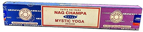 Satya Nag Champa Mystic Yoga Räucherstäbchen, 15 g, 1 Stück