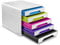 CEP Schubladenbox mit 5 flachen Schubladen Smoove 7-111 GM Weiss