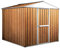 Box in Acciaio Zincato Casetta da Giardino in Lamiera 2.75 x 1.75 m x h2.15 m - 87 KG – 4,81 metri quadri (Finitura Legno)