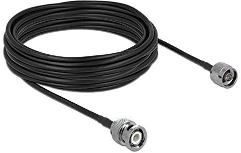 DeLOCK Coaxial Cable 10 m Black,Grey 90425, 10 m, LMR195, Black, 90425