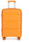 KONO Trolley Handgepäck Koffer 55cm Reisekoffer mit TSA Schloss und 4 Zwillingsrollens, Modisch und Verschleißfest Polypropylen Hartschalenkoffer, 55x40x21cm, 40 Liter (Orange, M)