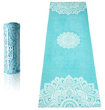 Yoga Design Lab Hot Yoga Handtuch | rutschfest, leicht, recyceltes, saugfähiges Mikrofaser Yogahandtuch | schnelltrocknend, waschmaschinenfest | Ideal für Hot Yoga, Sport, Reisen