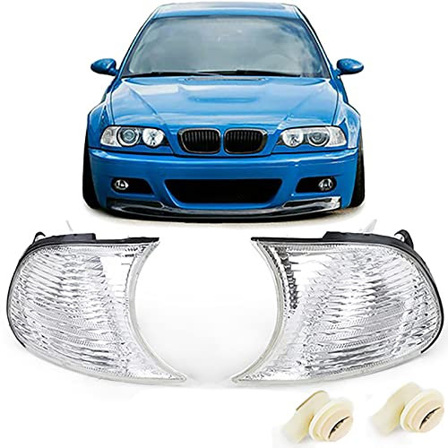 Blinker Weiß Kristall Paar passend für BMW 3er E46 Coupe Cabrio 98-01