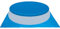 Poolabdeckung rund + Poolunterlage für Quick-up Pool Ø244cm - 110g/m² PE - Wasserdicht - UV-stabil - Abdeckung mit Fixierseil - Bodenfolie Bodenschutz Unterleg Bodenplane Planschbecken