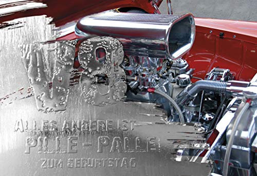 KE - Exklusive Geburtstagskarte für Männer, Hochwertige Folienprägung, Großformat B6 - Geschenk Karte für jeden Anlass - Motiv: Mann