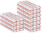 beSunshine 3x Pack Cotton Jumbo Terry Tea Towels Kitchen Dish Towels (White-Orange Stripe)