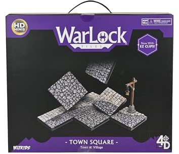 WizKids LLC, Warlock Tiles: Town & Village-Town Square, Accessory, Ages 14+