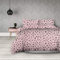 AmeliaHome 3tlg Bettwäsche 200x220 cm mit 2 Kissenbezügen 80x80 cm 100% Baumwolle Reißverschluss Leopardenflecken rosa Madera Pink Panther