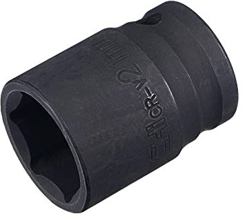 sourcing map 1/2 Drive by 21mm 6-Point Impact Socket, CR-V Steel 1.54 Length, Shallow Metric Sizes