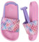 Youecci Ciabatte da Spiaggia per Bambini Pantofole da Bagno per Ragazzi Ragazze Scarpe da Piscina Estive da Spiaggia Sandali Unisex per Interni All'aperto Squame Rosa 27 EU