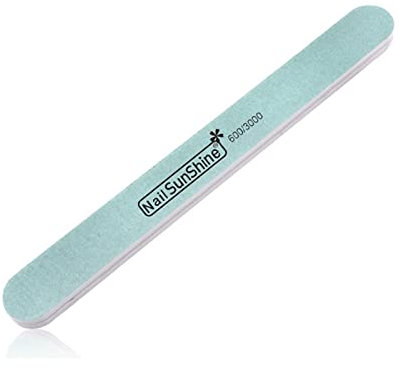 TYUTYU 10 pz/Lotto Unghie Sponge Sanding Sanding Salon Tampone Tampone Nail Art Strumenti Polacco Manicure Slim Crescent Grit 600/3000 (Color : 1)