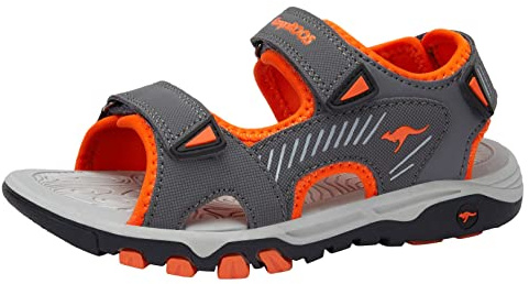 KangaROOS Unisex Kinder K-celtic Barbo Sandale, Steel Grey Flame, 31 EU