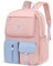 FANDARE Sac à Dos Enfant Sacs Scolaires Filles Garçons Cartables Scolaires Sac d'école Sacs Scolaires pour 1-3 Année Étudiant Outdoor Voyage école Daypacks Imperméable Polyester Rose Bleu S