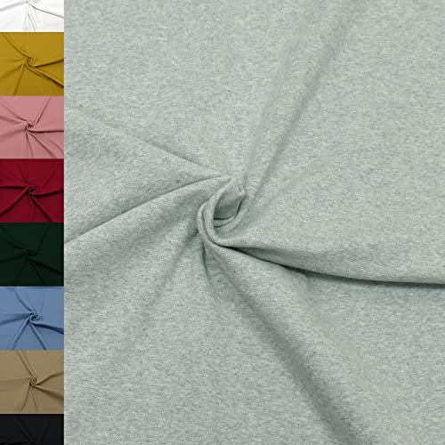 MAGAM-Stoffe Noah Bündchenstoff Feinstrick uni Oeko-Tex Meterware 50cm (37. Mint meliert)