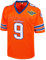 Bobby Boucher #9 The Waterboy Adam Sandler Movie Mud Dogs Bourbon Bowl Fußball Trikot, Orange/Abendrot im Zickzackmuster (Sunset Chevron), L
