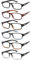 COJWIS 6 Pack Lesebrille für Herren Damen Blaulichtfilter Brillen Anti Blaulicht PC Gaming Modebrille Sehhilfe Lesehilfe (6 Farbe Mischen, 1.25, multiplier_x)
