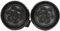 TOTMOX Indicatori di direzione, indicatori di direzione a LED per griglia anteriore, 2 pezzi, lenti fumé, luci di parcheggio anteriori a LED ambrate, compatibili con Jeep Wrangler JK JKU 2007-2017