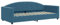 vidaXL Tagesbett, Gästebett 2-in-1, Sofabett Schlafsofa für Schlafzimmer Wohnzimmer, Bettsofa Sofa, Modernes Design, Blau 90x200cm Samt