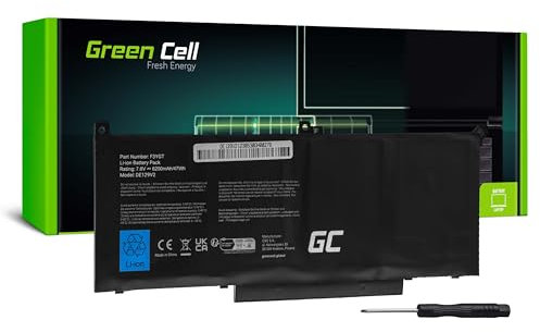 Green Cell Batterie F3YGT pour Dell Latitude 7280 7290 7380 7390 7480 7490 Portable (7200mAh 7.6V)