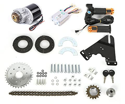 XUEMANSHOP Electric Bike Conversion Kit, Elektrische Fahrrad Linke Antriebs Umwandlungs, Ebike Daumen kit für Meisten Fahrradräder Geeignet (350W 36V)