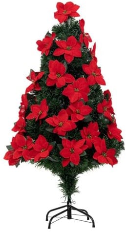 Árbol de Navidad de Fibra óptica Interior Riga 50 Fibras H 120 + Transformador