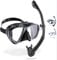 CRESSI Big Eyes+Alpha Ultra Dry Combo Black/Black - Combo Set Maske + Schnorchel UD zum Tauchen und Schnorcheln, Schwarz/Schwarz, Einheitsgröße, Erwachsene