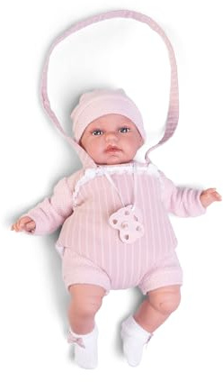 Antonio Juan Puppen | Baby Toneta Wörter mit Babytrage | Stoffkörper 34 cm | Ref. 70357 - Kollektion 2024