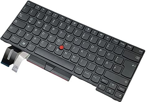 Trade-Shop Laptop Notebook Tastatur Deutsch QWERTZ mit Mouse-Stick Backlight für Lenovo ThinkPad Edge E490 E485 E495 T480S T490 T495 P43s