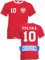 Herren T-Shirt Polen Trikot EM 2024 mit eigenem Namen + Nummer - Rot L