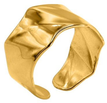 Heideman Ringe Damen aus Edelstahl silber gold farbend poliert Damenring für Frauen