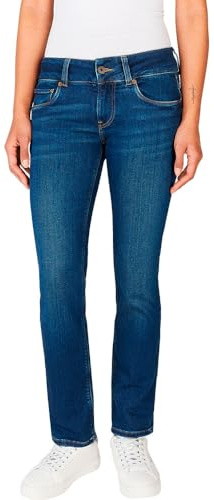 Pepe Jeans Damen Slim Jeans Lw, Blau (Denim - DP6), 27 W/32 L