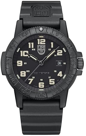 Luminox Leatherback SEA Turtle Giant Uhr für Herren in der Farbe Schwarz mit Armband aus PU, Wasserdichtigkeit: 10 bar, Gehäusedurchmesser: 44 mm, XS.0330