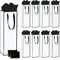 12 Pack Bottle Gift Bags with Tissue Paper and Cards, White Wine Bags with Handle for Christmas, Wedding, Birthday