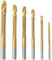 Treki 6 Stück 3-8mm Fräsbohrer für Bohrmaschine Holzfräser Spiralbohrer Set, Fräsbohrersatz Holzspiralbohrer für Akkuschrauber zum Frässchneiden Rillen Langloch von Holz Weiches Metall Kunststoff
