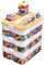 Aufbewahrungsbox für Lego Bausteine,Classic Große Bausteine Box für Lego,3 Stufen Transparent Organizer,Aufbewahrung mit Deckel,Ablagefächer Stapelbar Spielzeug,Sortierboxen für Lego(Gelb)