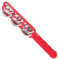 CIMAXIC Orff Schlaginstrument Guan-gong-ornament Cascabeles Geführtes Tamburin Große Glöckchen Tamburin Erwachsene Hand Schlittenglocken-instrument Glöckchen Für Abs Rot