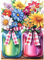 CEOVR Flowers Diamond Painting Art Kits Adults,DIY Diamond Art Kits Adults Vase,30x40 cm 5D Gem Art Craft Set for Leisure Time