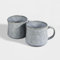 Upper Street Scandi Home Set of 2 600ml Terra Fusion Reactive Glaze Large Ceramic Mugs (Grey)