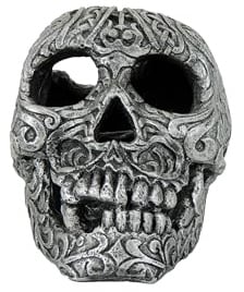 CLASSIC Calavera Skull Aquarium Fish Tank Ornament - 112 x 158 x 108 mm
