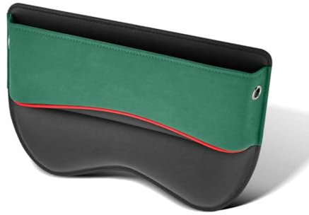LZJPL Autositz Lückenfüller Organizer, für Jeep Liberty Cherokee Patriot Renegade Multifunktionale Universell LüCkenfüLler Tasche für Handys Geldbörse Karten,D Green