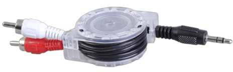 Cavo sdoppiatore telescopico stereo a Y maschio da 3,5 mm maschio a 2 RCA maschio