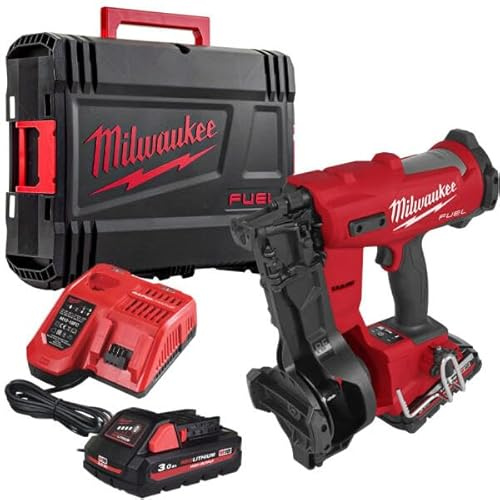 Milwaukee M18FRCN45-302X 18v Fuel Roofing Coil Nailer Kit - 2 x 5.0ah Batteries, Charger & Case