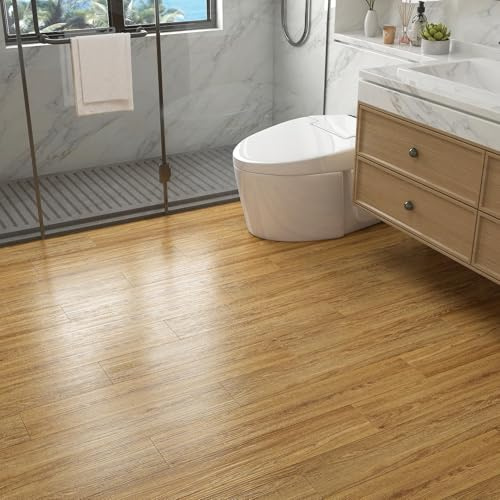 Decotalk Suelo Vinilo Autoadhesivo Cocina Efecto Madera 90X15cm 35 Piezas 4.73m² Vinilos Suelos Madera Salon Antideslizante Suelos Laminado Dormitorio Baldosas Azulejos Adhesivos PVC Baño Impermeable